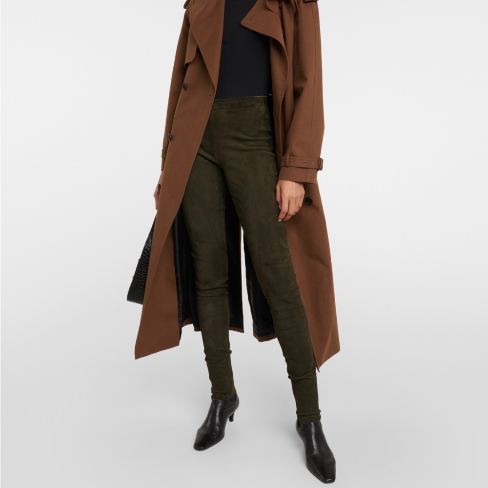 Carlisle Collection Green Genuine suede pants